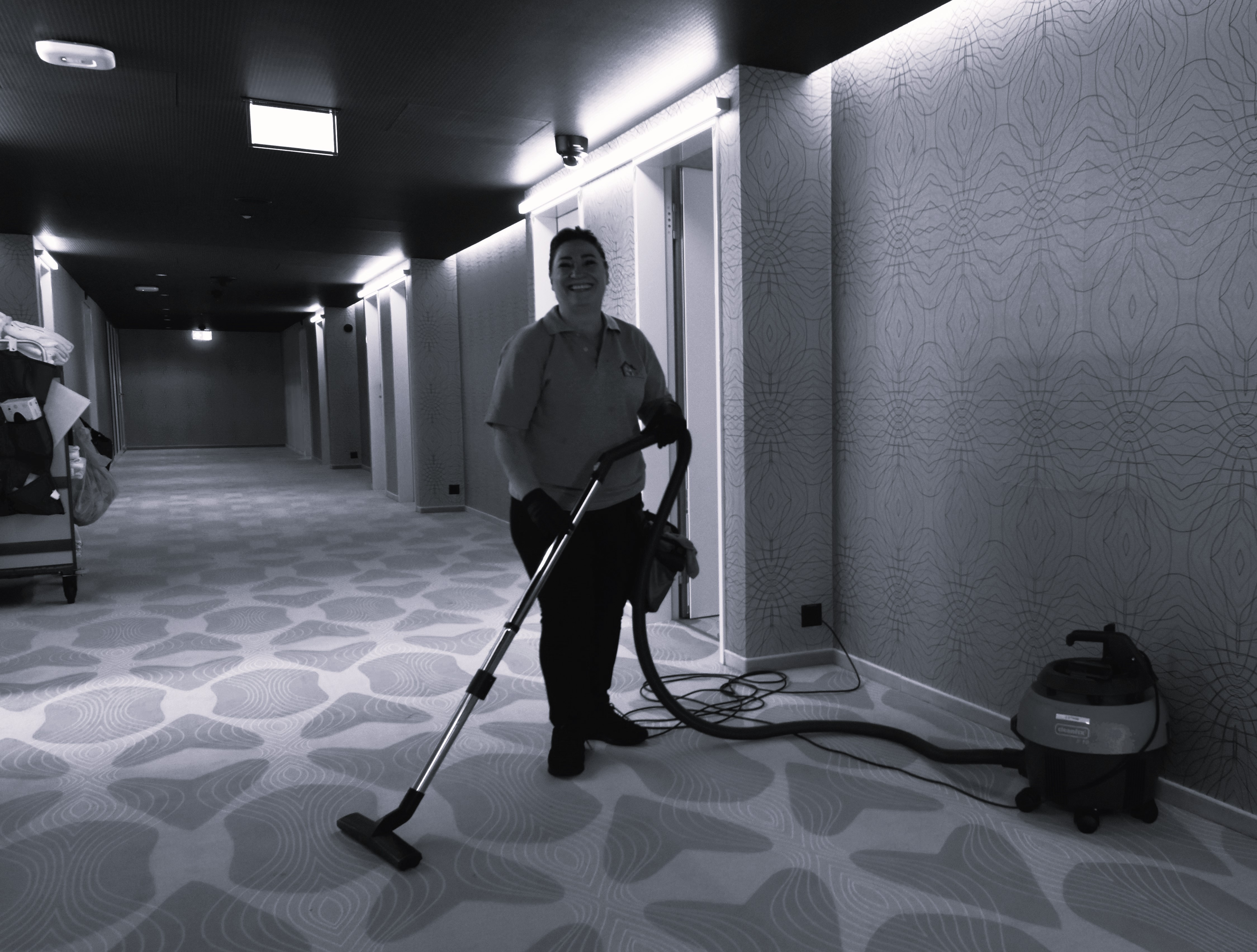 Einsatz moderner Fensterreinigungstechnik